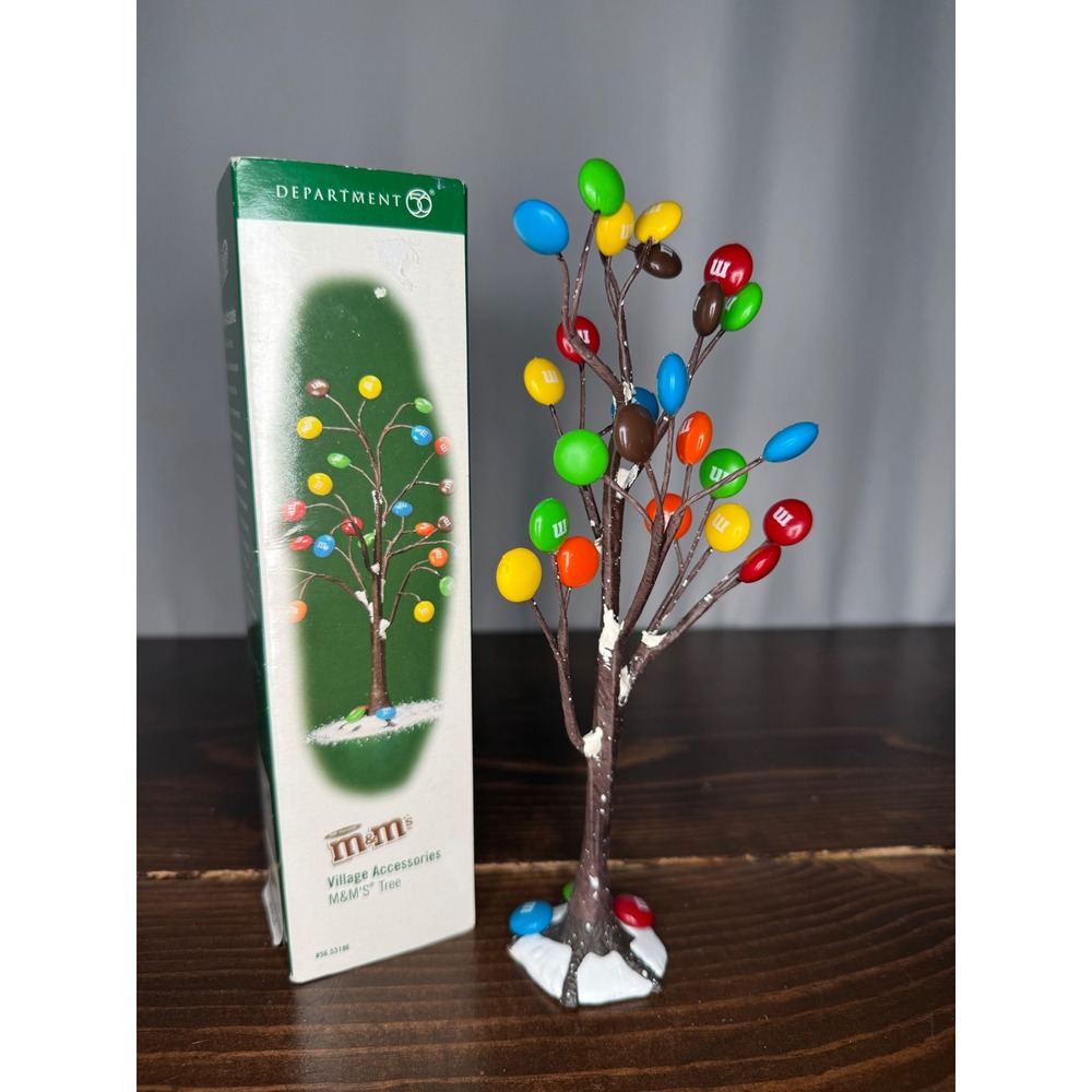 Department 56 M&M's Tree Village Accessories 56.53196 Christmas Decor 2004 Box